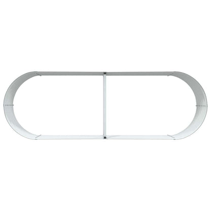 Letto rialzato da giardino Verde 240 x 80 x 44 cm Acciaio