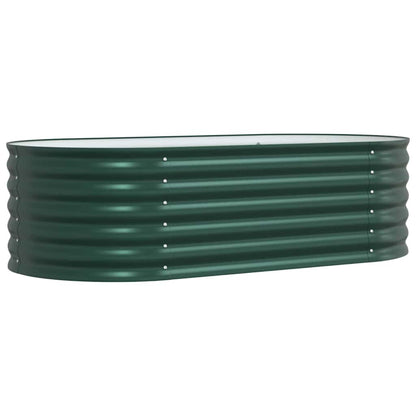 Letto rialzato da giardino Verde 160 x 80 x 44 cm Acciaio