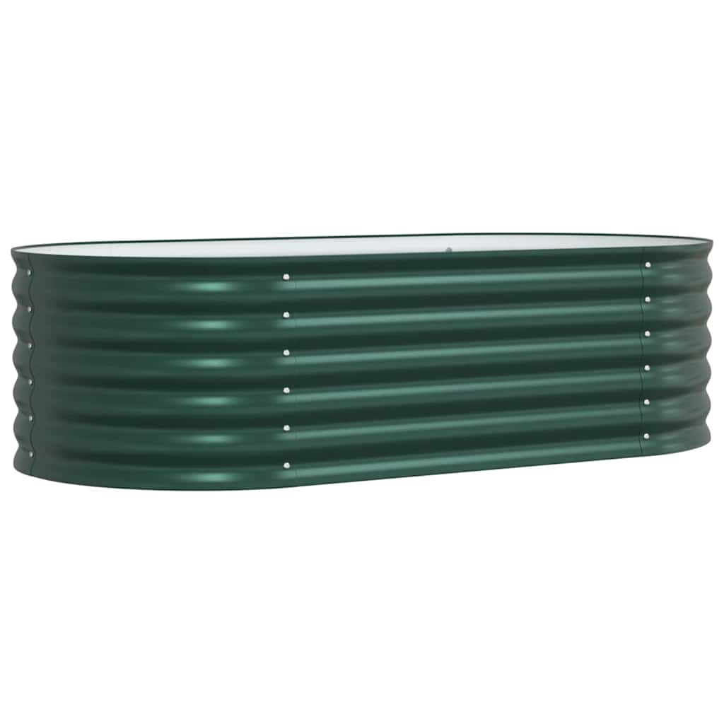 Letto rialzato da giardino Verde 160 x 80 x 44 cm Acciaio