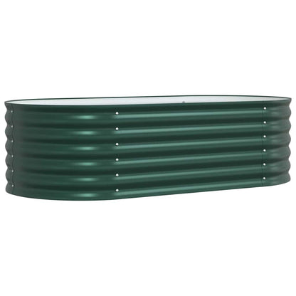Letto rialzato da giardino Verde 160 x 80 x 44 cm Acciaio