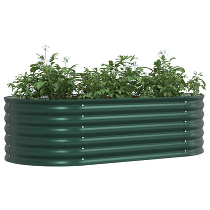Letto rialzato da giardino Verde 160 x 80 x 44 cm Acciaio