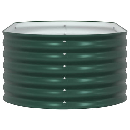 Letto rialzato da giardino Verde 160 x 80 x 44 cm Acciaio