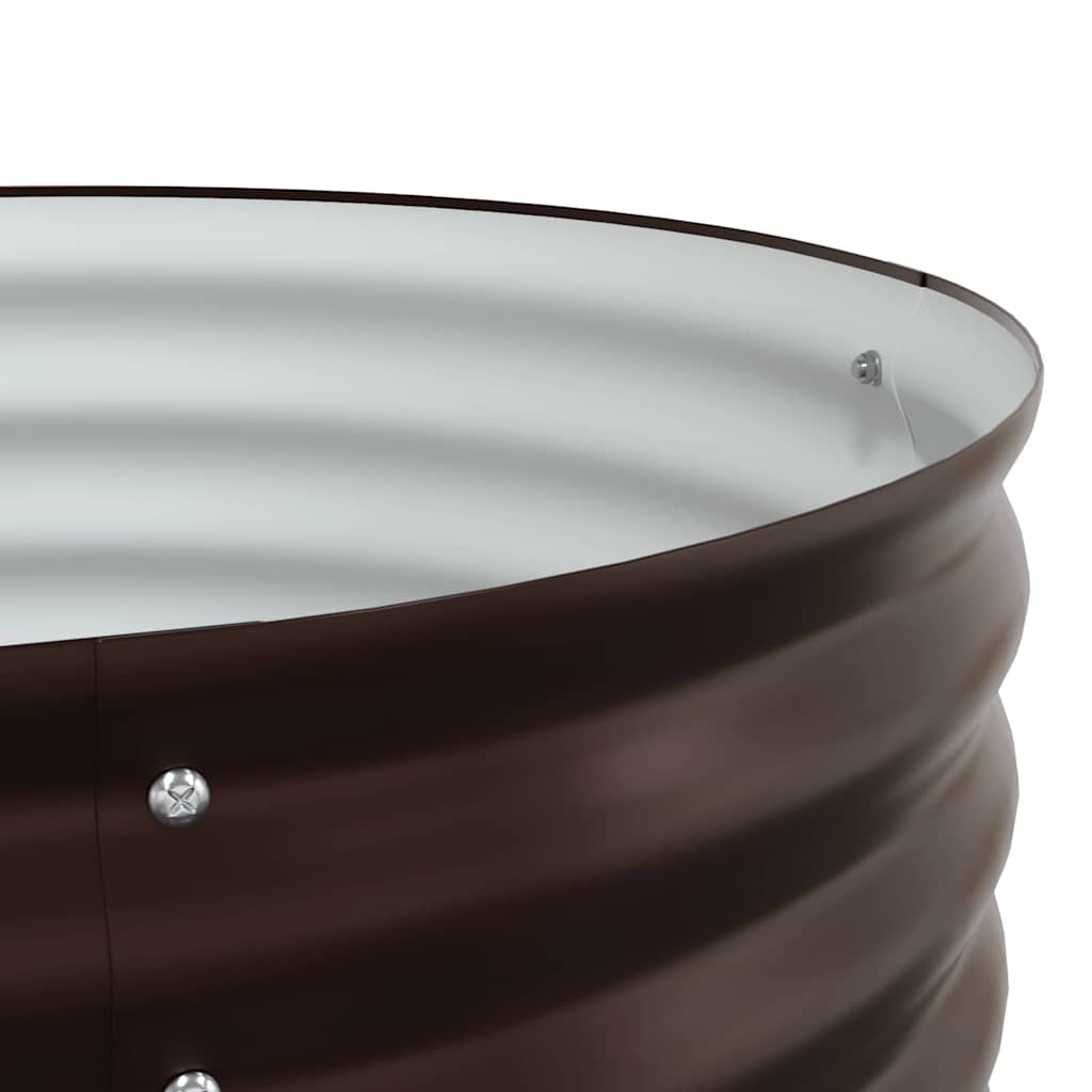 Letto rialzato da giardino Marrone 240 x 80 x 81 cm Acciaio - homemem39