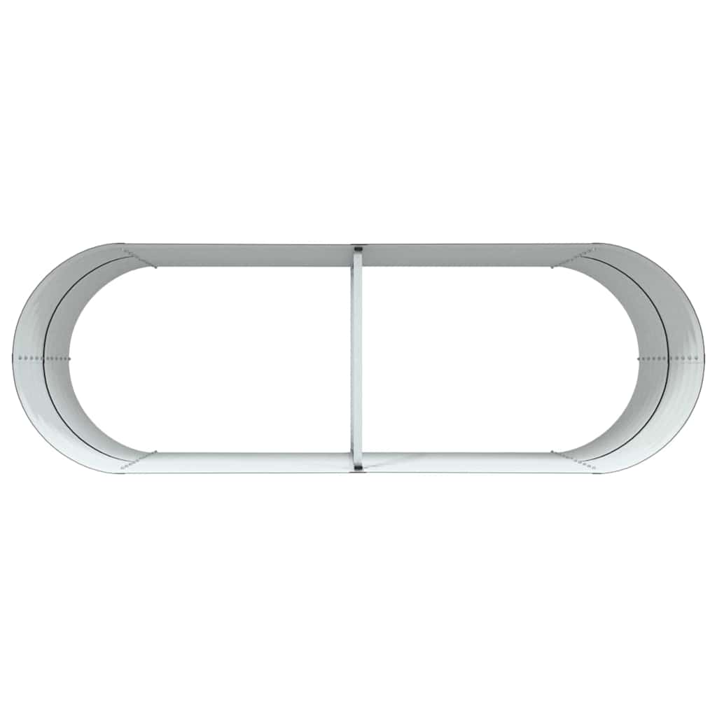 Letto rialzato da giardino Marrone 240 x 80 x 81 cm Acciaio
