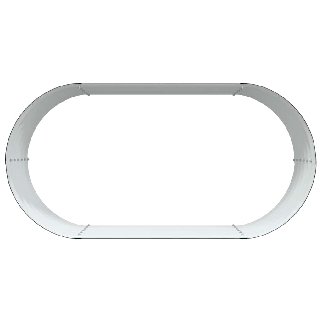 Letto rialzato da giardino Marrone 160 x 80 x 44 cm Acciaio