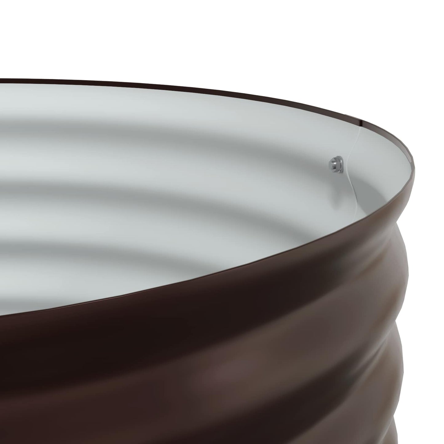 Letto rialzato da giardino Marrone 80 x 80 x 44 cm Acciaio