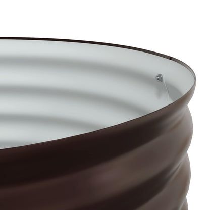 Letto rialzato da giardino Marrone 80 x 80 x 44 cm Acciaio