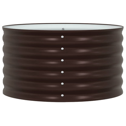 Letto rialzato da giardino Marrone 80 x 80 x 44 cm Acciaio