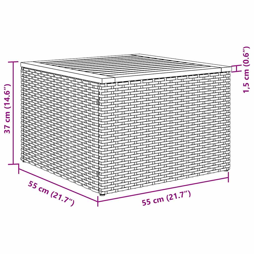 Set Divano da Giardino 8 pz Nero polyrattan | homemem39