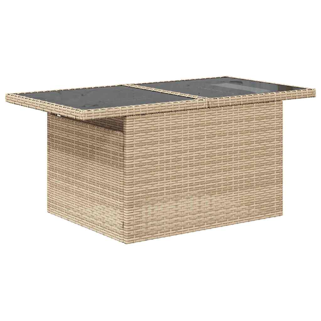 Set Divano da Giardino con cuscino 8 pcs Beige Poly Rattan | homemem39