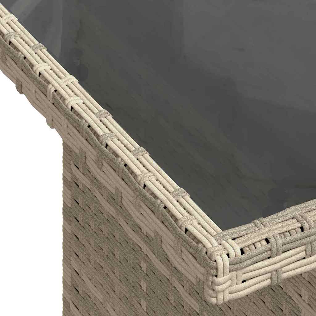 Set Divano da Giardino 7 pcs Grigio chiaro 100 x 55 x 73 cm