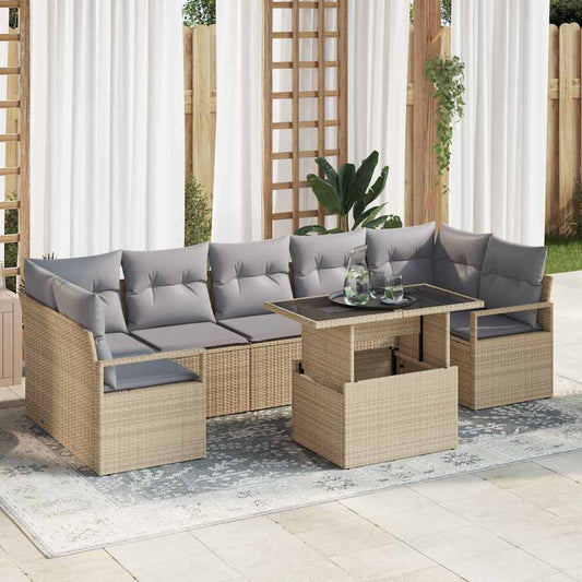Set Divano da Giardino 8 pz 7-Numero di posti | homemem39
