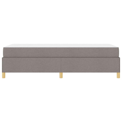 Letto a molle con materasso Taupe e bianco 90 x 190 cm Tessuto - homemem39