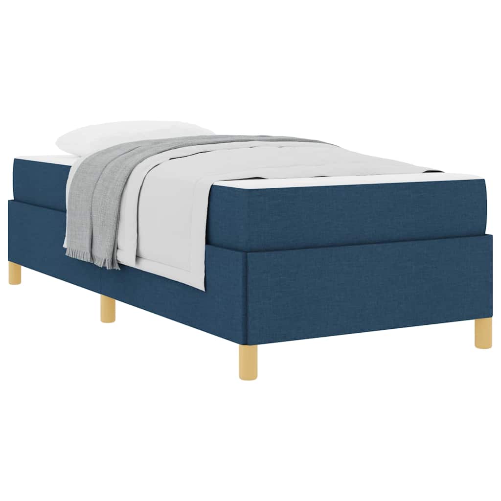 Letto a molle con materasso Blu e Bianco 90 x 190 cm Tessuto - homemem39
