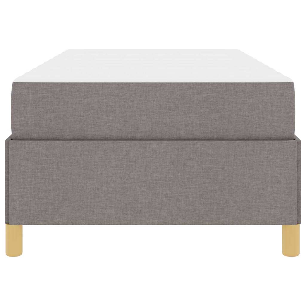 Letto a molle con materasso Taupe e bianco 90 x 200 cm Tessuto - homemem39