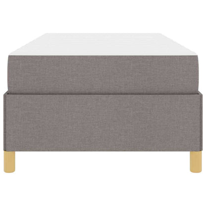 Letto a molle con materasso Taupe e bianco 90 x 200 cm Tessuto - homemem39