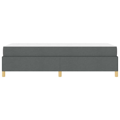 Struttura del letto Grigio scuro 100 x 200 cm Tessuto