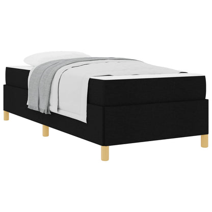 Struttura del letto con materasso Nero 100 x 200 cm Tessuto