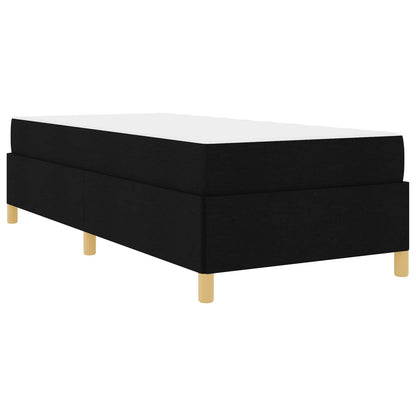 Struttura del letto con materasso Nero 100 x 200 cm Tessuto