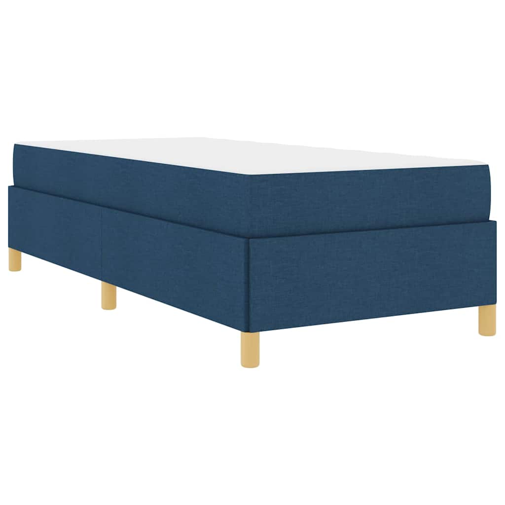 Letto a molle con materasso Blu e Bianco 100 x 200 cm Schiuma