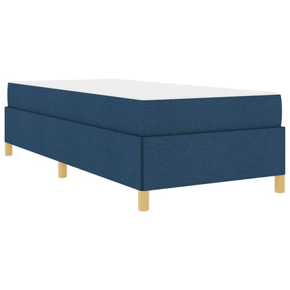 Letto a molle con materasso Blu e Bianco 100 x 200 cm Schiuma