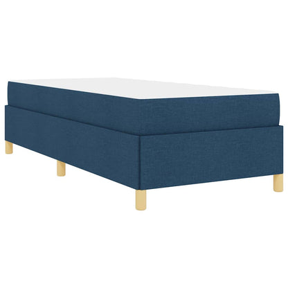 Letto a molle con materasso Blu e Bianco 100 x 200 cm Schiuma