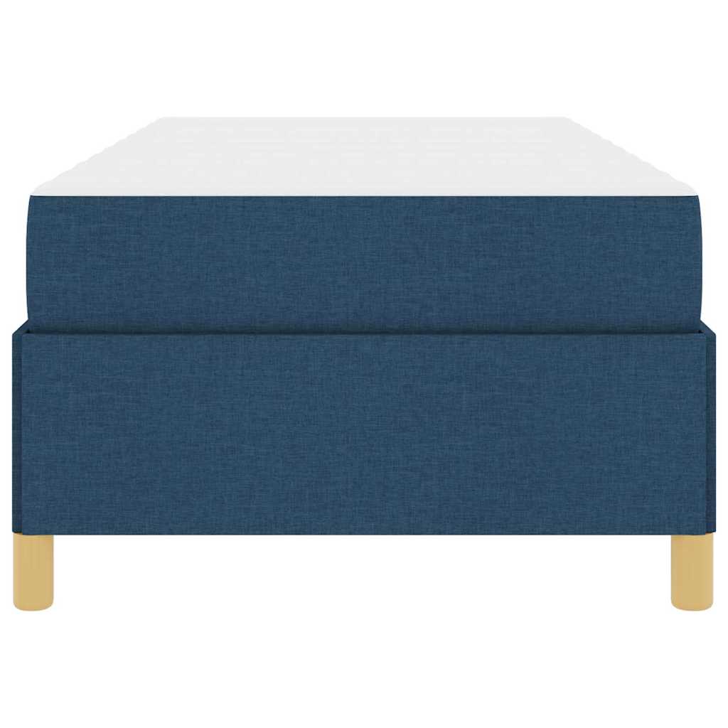 Letto a molle con materasso Blu e Bianco 100 x 200 cm Schiuma