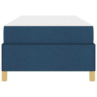 Letto a molle con materasso Blu e Bianco 100 x 200 cm Schiuma