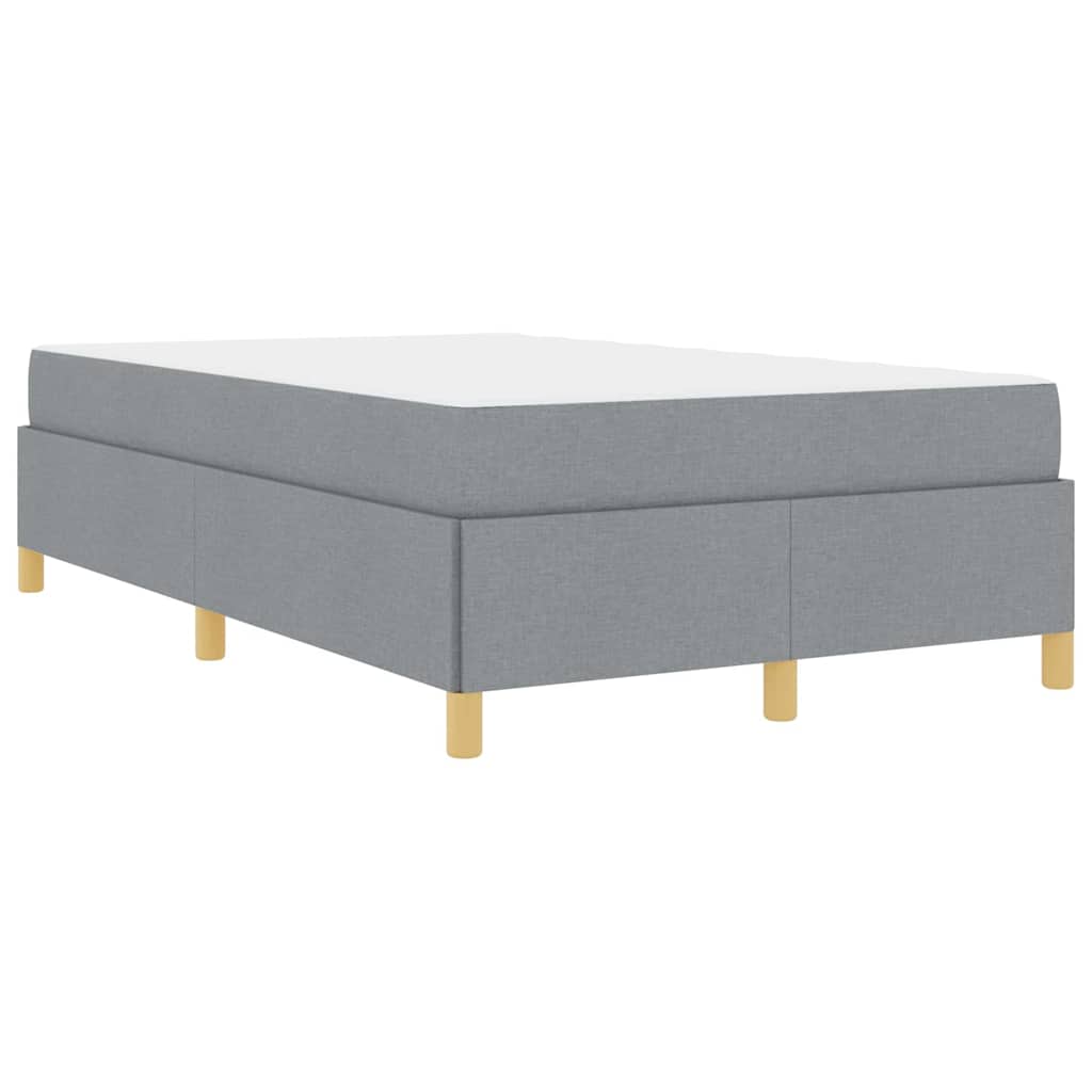 Letto a molle Grigio chiaro e Bianco 120 x 190 cm Tessuto - homemem39