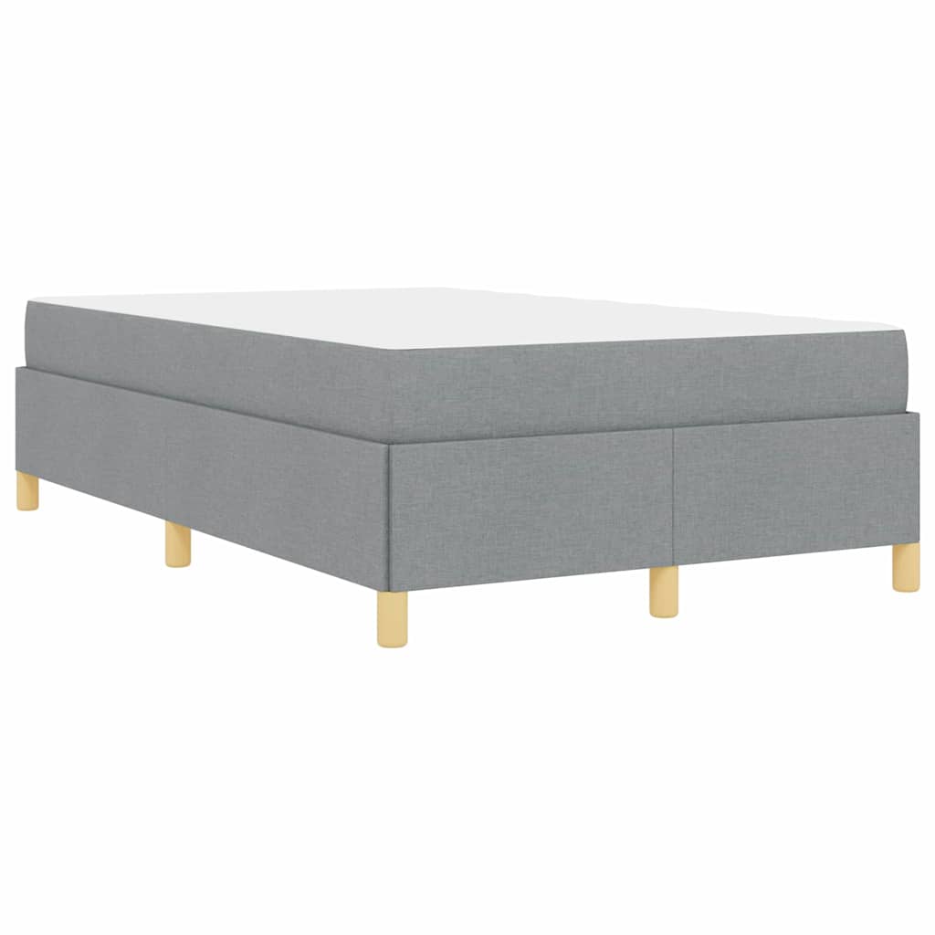 Letto a molle Grigio chiaro e Bianco 120 x 190 cm Tessuto - homemem39