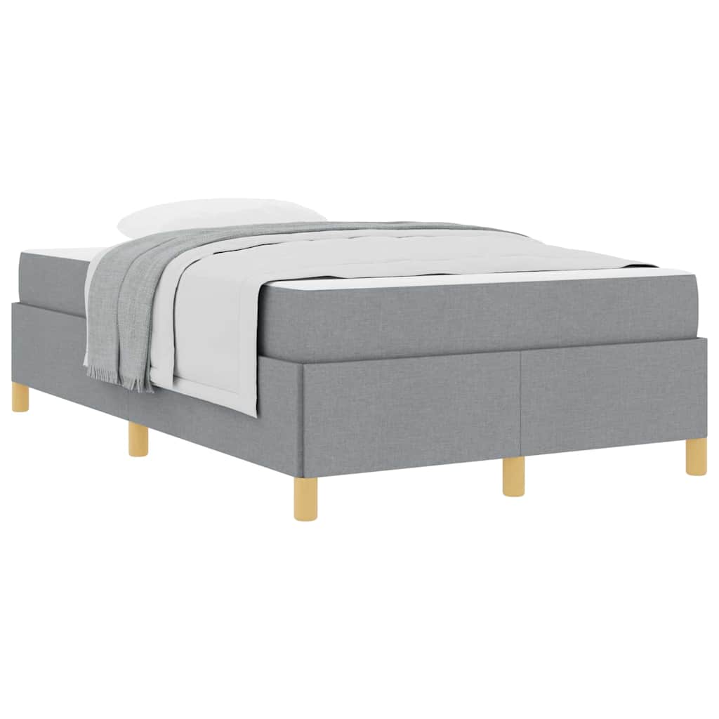 Letto a molle Grigio chiaro e Bianco 120 x 190 cm Tessuto - homemem39