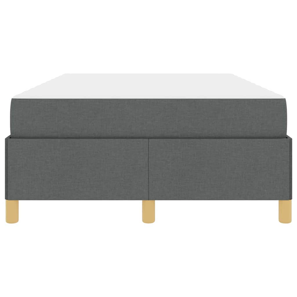 Letto a molle con materasso Grigio scuro 120 x 190 cm Tessuto - homemem39
