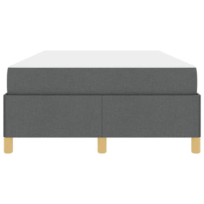 Letto a molle con materasso Grigio scuro 120 x 190 cm Tessuto - homemem39