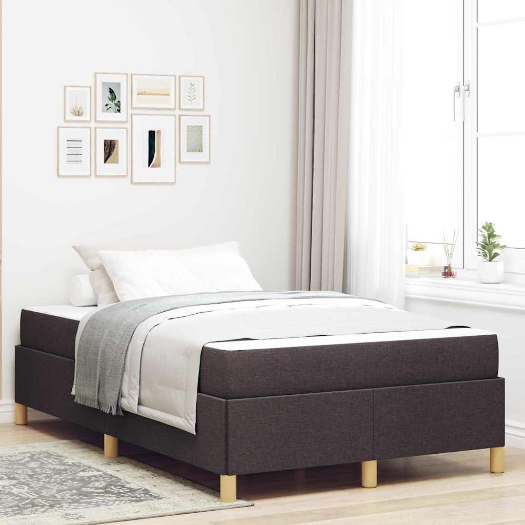 Struttura del letto Marrone Scuro 120 x 190 cm Tessuto | homemem39
