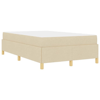 Letto a molle Bianco e crema 120 x 190 cm Poliestere