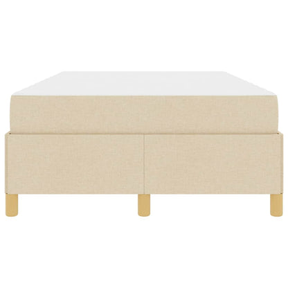 Letto a molle Bianco e crema 120 x 190 cm Poliestere
