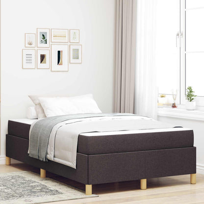 Struttura del letto Marrone Scuro 120 x 200 cm Tessuto | homemem39