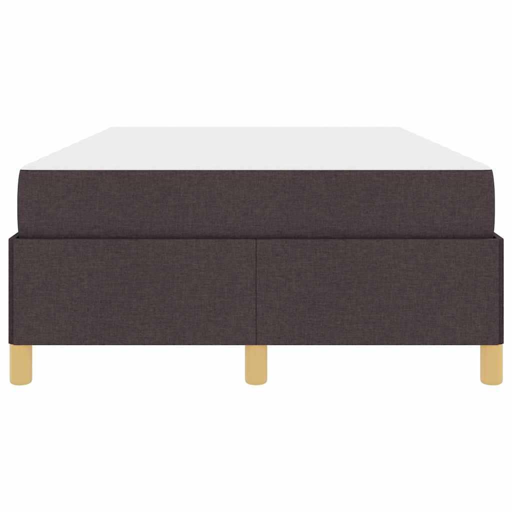 Letto a molle Bianco e Marrone Scuro 120 x 200 cm Poliestere - homemem39