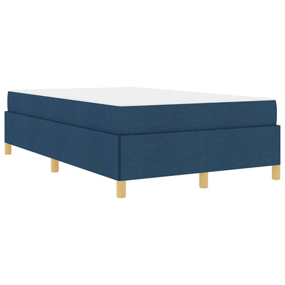 Letto a molle con materasso Blu e Bianco 120 x 200 cm Tessuto