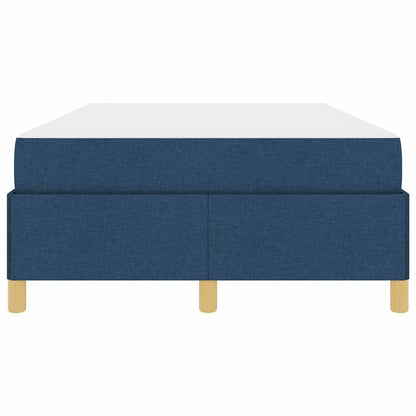 Letto a molle con materasso Blu e Bianco 120 x 200 cm Tessuto