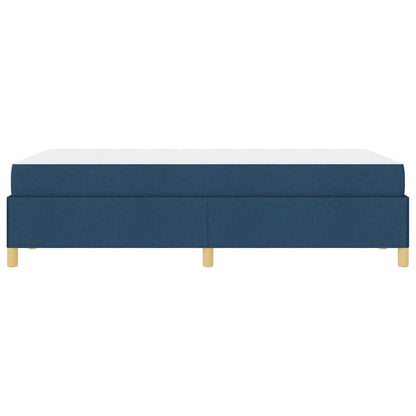 Letto a molle con materasso Blu e Bianco 120 x 200 cm Tessuto