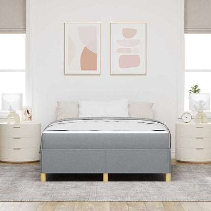 Struttura del letto Grigio chiaro 140 x 190 cm Tessuto | homemem39