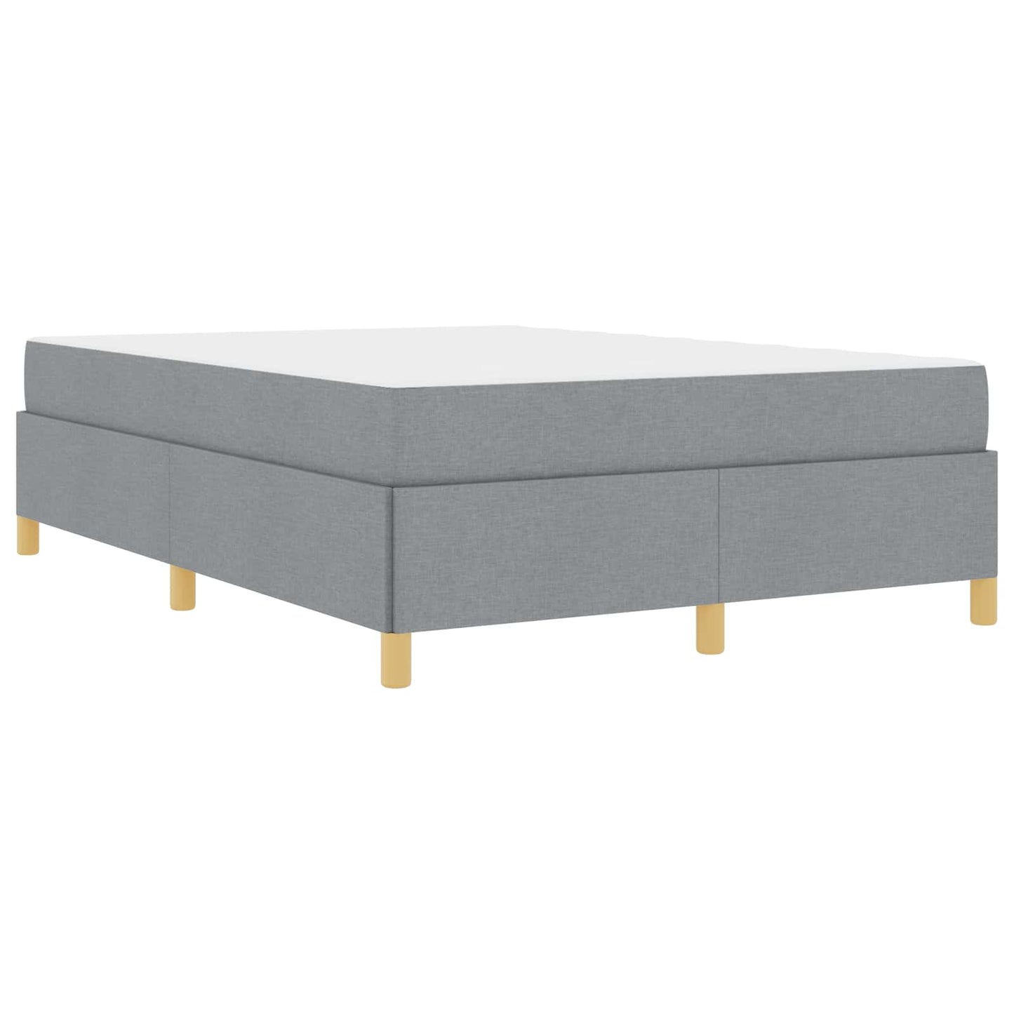 Struttura del letto Grigio chiaro 140 x 190 cm Tessuto | homemem39