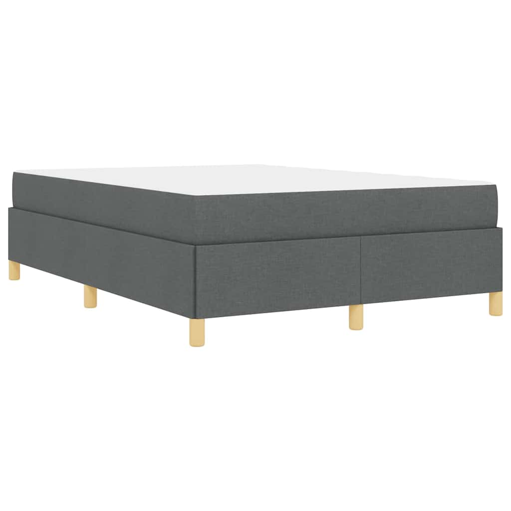 Letto a molle Grigio scuro e bianco e grigio scuro 140 x 190 cm - homemem39