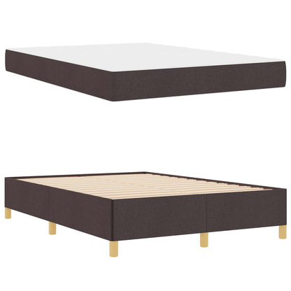 Struttura del letto Marrone Scuro 140 x 190 cm Tessuto | homemem39