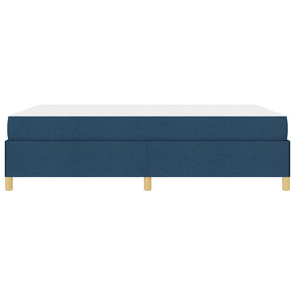Struttura del letto con materasso Blu 140 x 190 cm Tessuto | homemem39