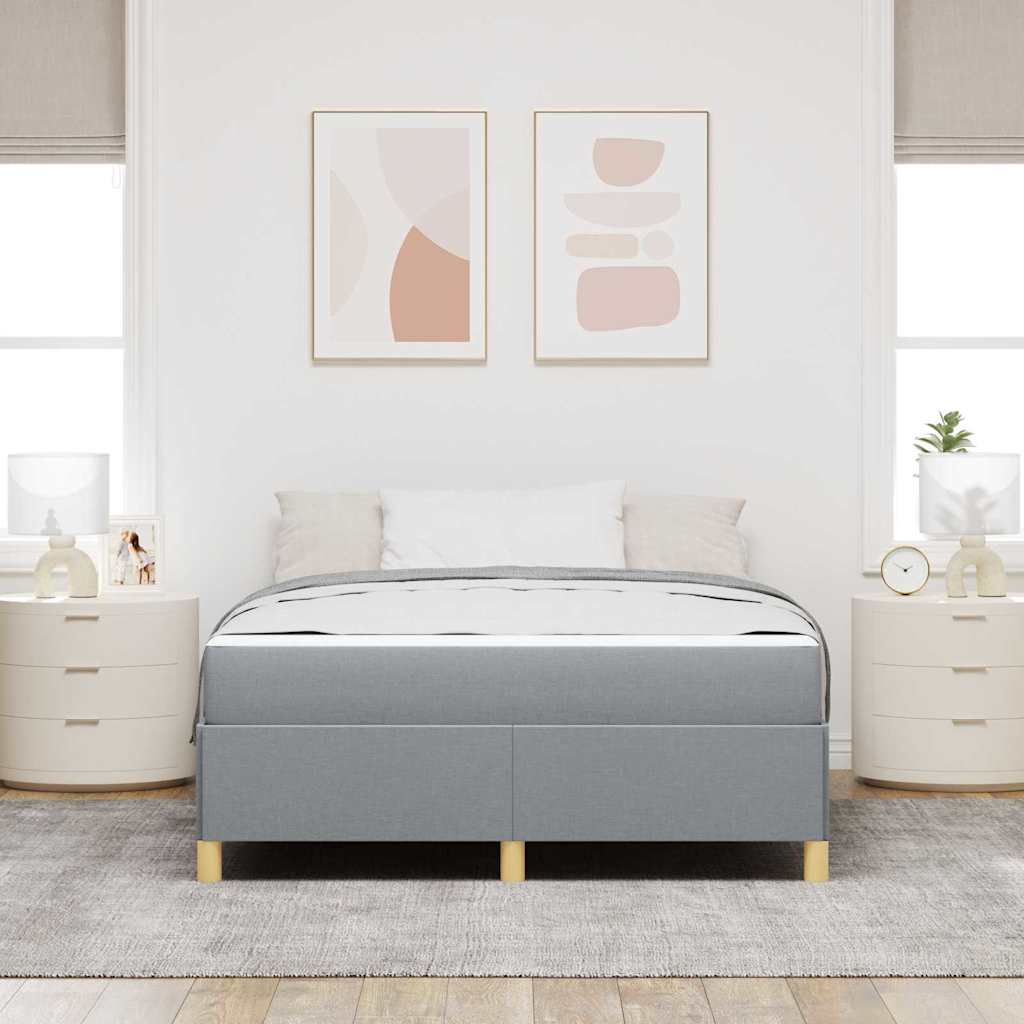 Letto a molle Grigio chiaro e bianco e grigio chiaro - homemem39