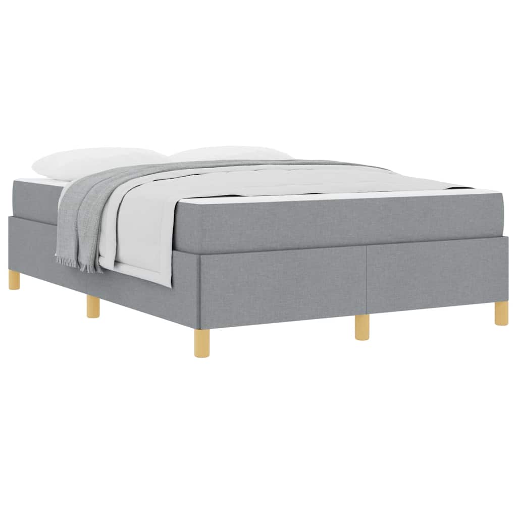 Letto a molle Grigio chiaro e bianco e grigio chiaro - homemem39