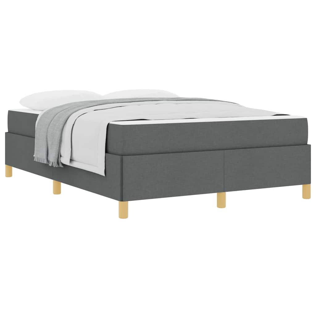 Letto a molle Grigio scuro e bianco e grigio scuro 140 x 200 cm - homemem39