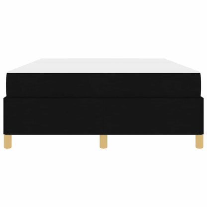 Letto a molle Nero e Bianco e Nero 140 x 200 cm Tessuto